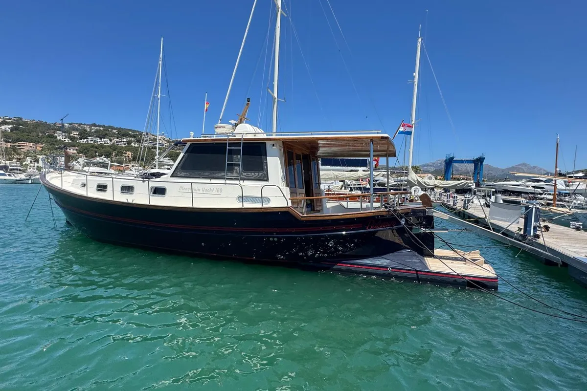 Balsamico, a Menorquin 160 motorboat at Port d'Andratx, Spain