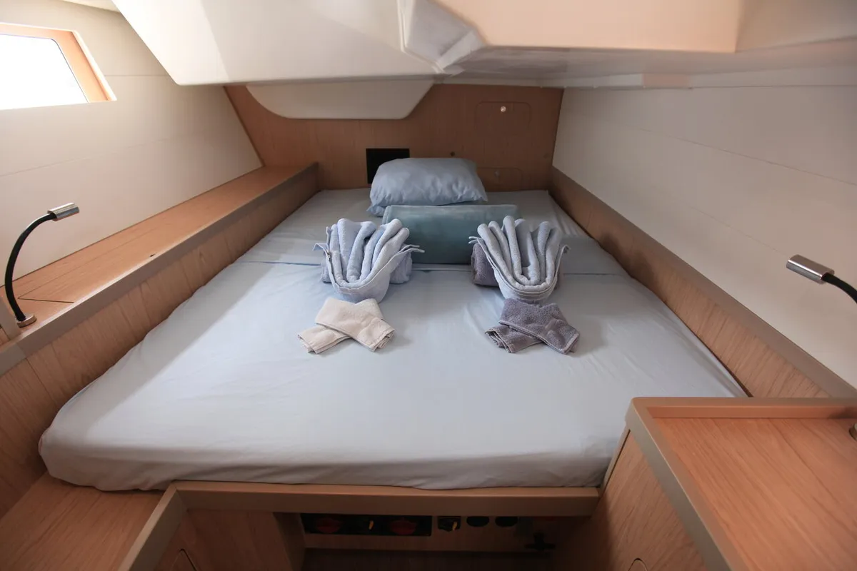 Cabin on J Dog, a Beneteau Oceanis 48 sailboat at Road Town, British Virgin Islands