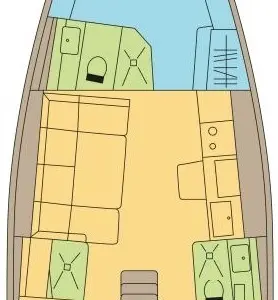 Curiosity, a Dufour 41 - 3 cab. sailboat at Seget Donji, Croatia