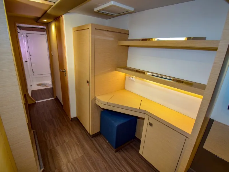 Cabin on Amber, a Fountaine Pajot Lucia 40 catamaran at Marmaris, Turkey