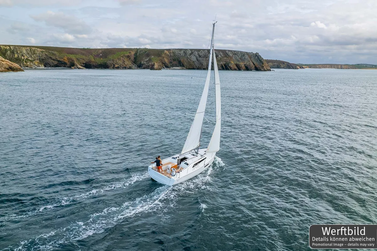Exterior view of Katja, a Beneteau Oceanis 37.1 sailboat at Grad Biograd na Moru, Croatia