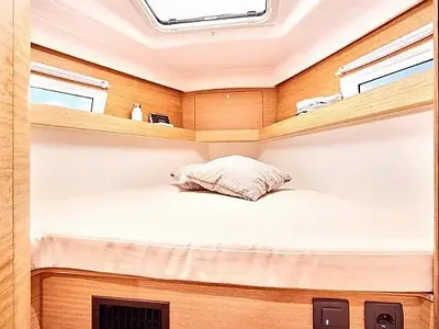 Cabin on Lillemor II, a Elan Impression 45.1 sailboat at Grad Trogir, Croatia