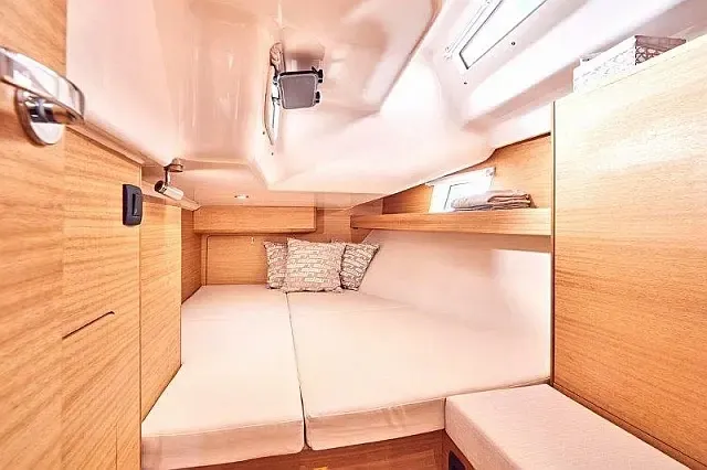 Cabin on Lillemor II, a Elan Impression 45.1 sailboat at Grad Trogir, Croatia