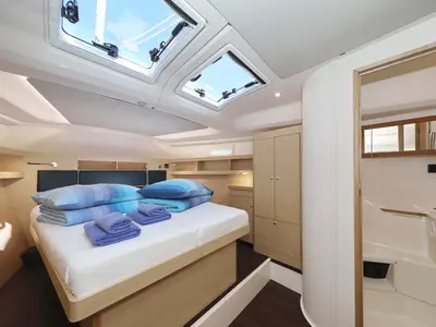 Cabin on Blue Bonnet Af Lovnas - OW, a Hanse 505 sailboat at Grad Biograd na Moru, Croatia