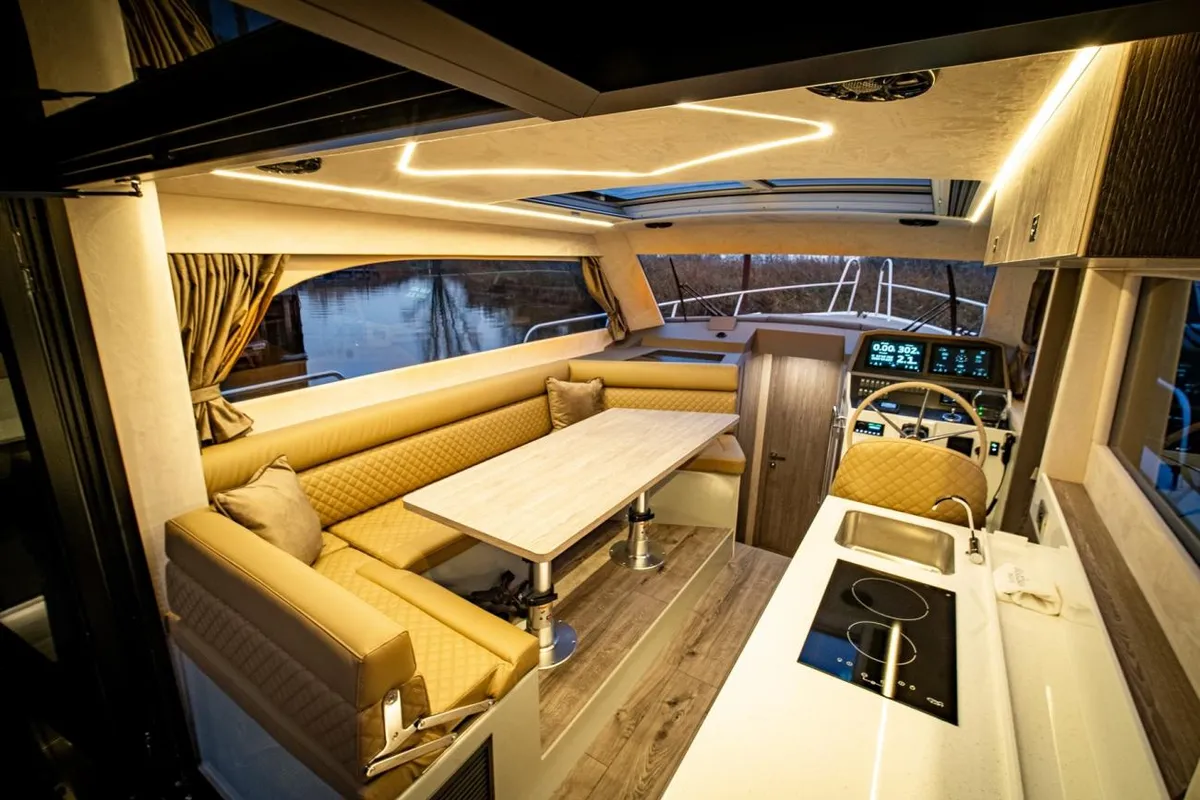 Salon of Hvar, a Maxima 37 motor yacht at Seget Donji, Croatia