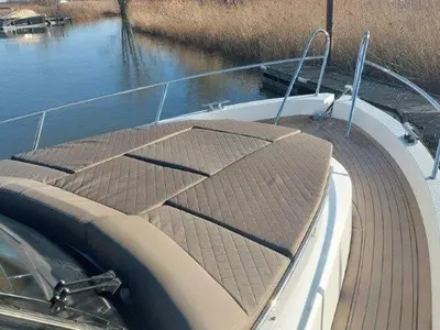 Deck of Hvar, a Maxima 37 motor yacht at Seget Donji, Croatia