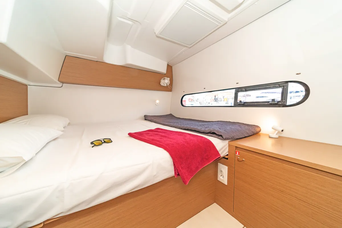 Cabin on Phos, a Excess 11 catamaran at Municipal Unit of Lefkada, Greece
