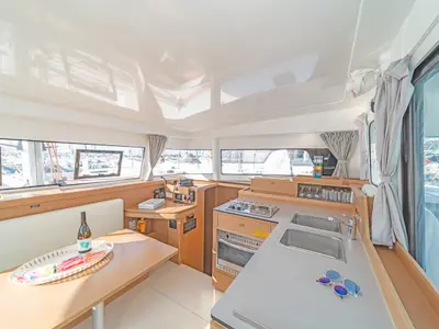 Galley of Phos, a Excess 11 catamaran at Municipal Unit of Lefkada, Greece