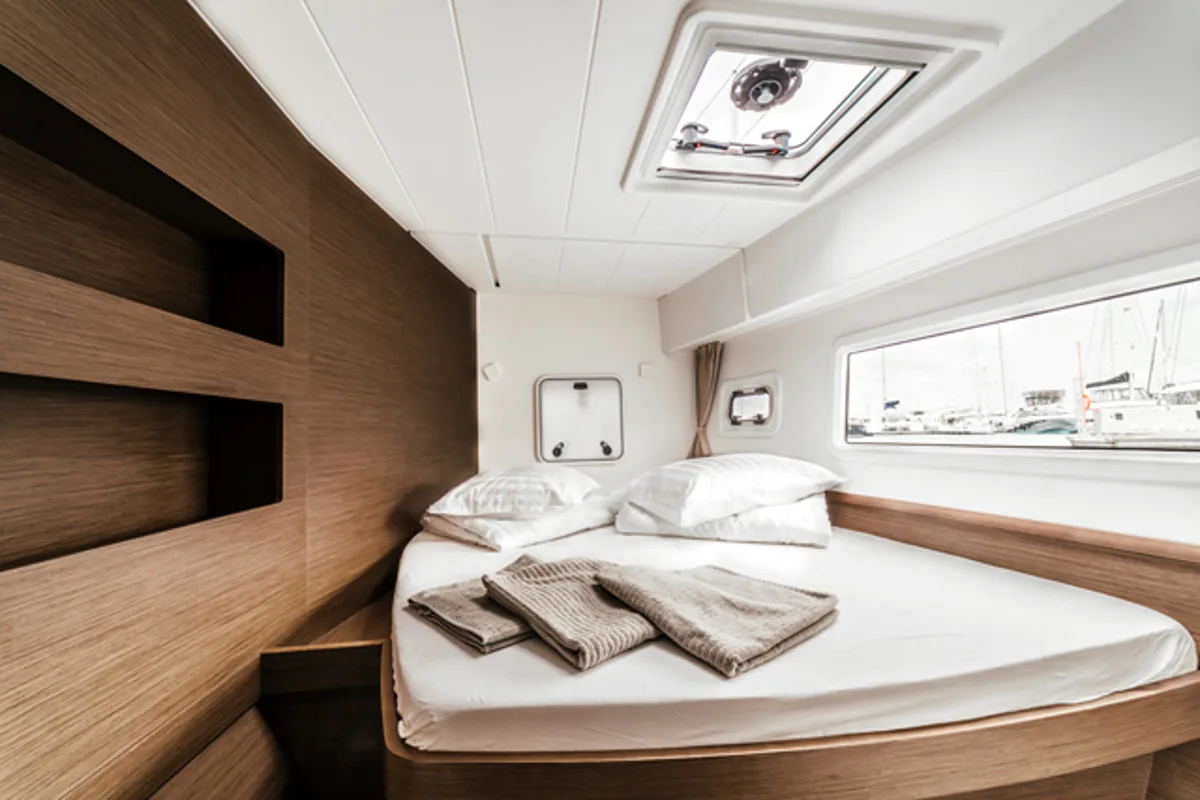 Cabin on ARTEMIS, a Lagoon 42 catamaran at Grad Šibenik, Croatia
