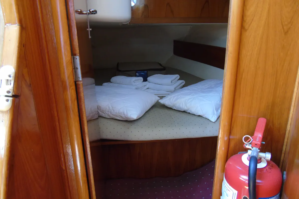 Cabin on Calma, a Jeanneau Sun Odyssey 37.1 sailboat at Municipal Unit of Lefkada, Greece