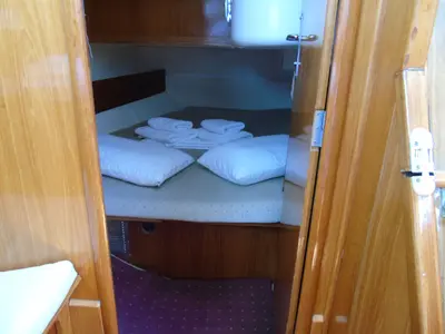 Cabin on Calma, a Jeanneau Sun Odyssey 37.1 sailboat at Municipal Unit of Lefkada, Greece