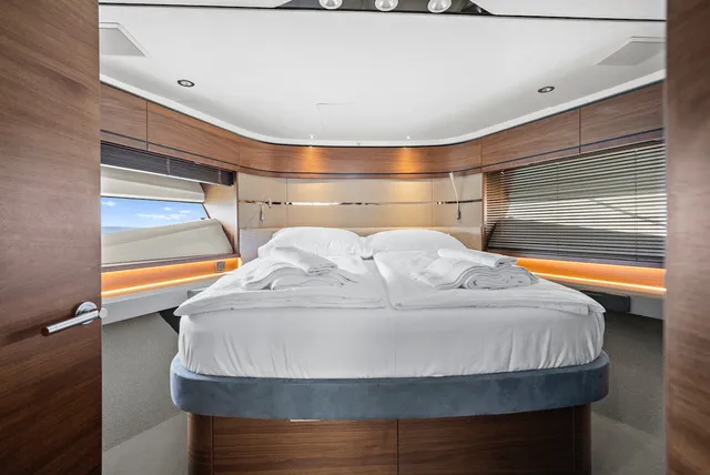 Cabin on MIRNO MORE, a Princess S65 motor yacht at Grad Kaštela, Croatia