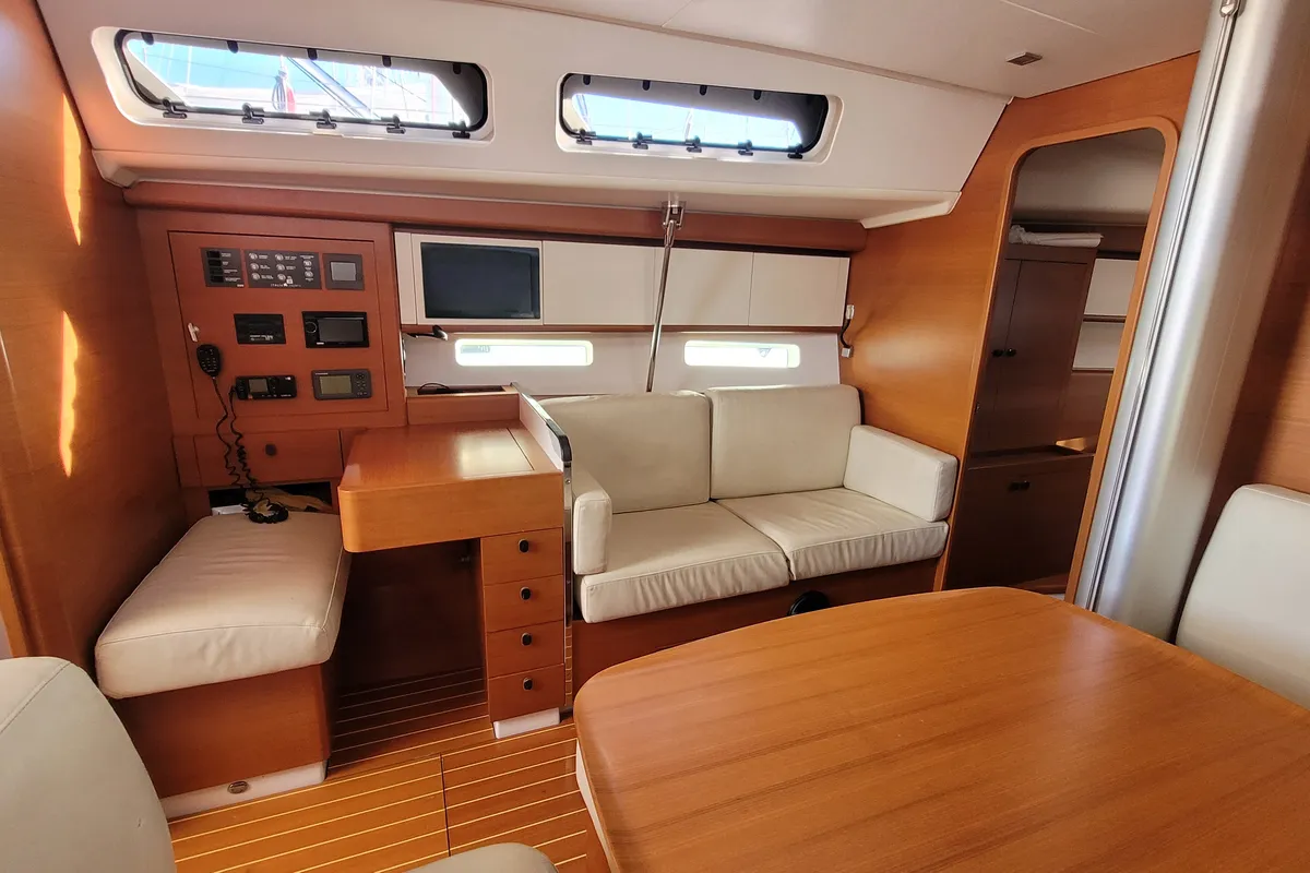 Salon of Papillon, a Italia Yachts 13.98 sailboat at Rosignano Solvay, Italy