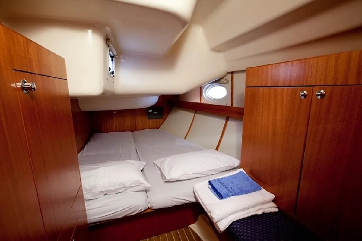 Cabin on Kallisti, a Elan 434 Impression sailboat at Municipal Unit of Lefkada, Greece