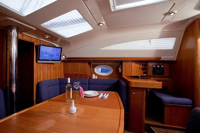 Salon of Kallisti, a Elan 434 Impression sailboat at Municipal Unit of Lefkada, Greece