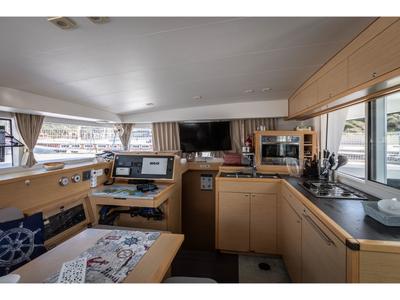 Galley of Mirfak, a Lagoon 400 S2 catamaran at La Spezia, Italy