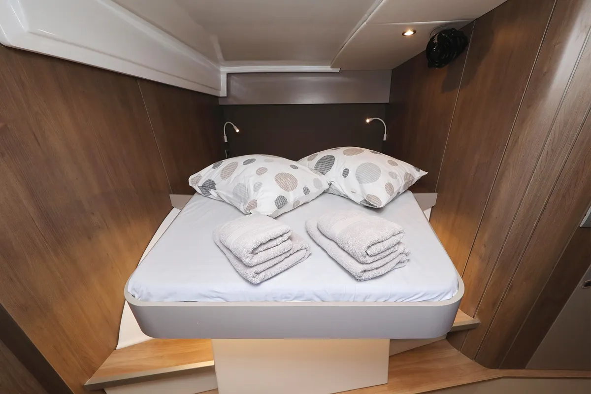 Cabin on Toma, a Bali Catspace catamaran at Grad Kaštela, Croatia