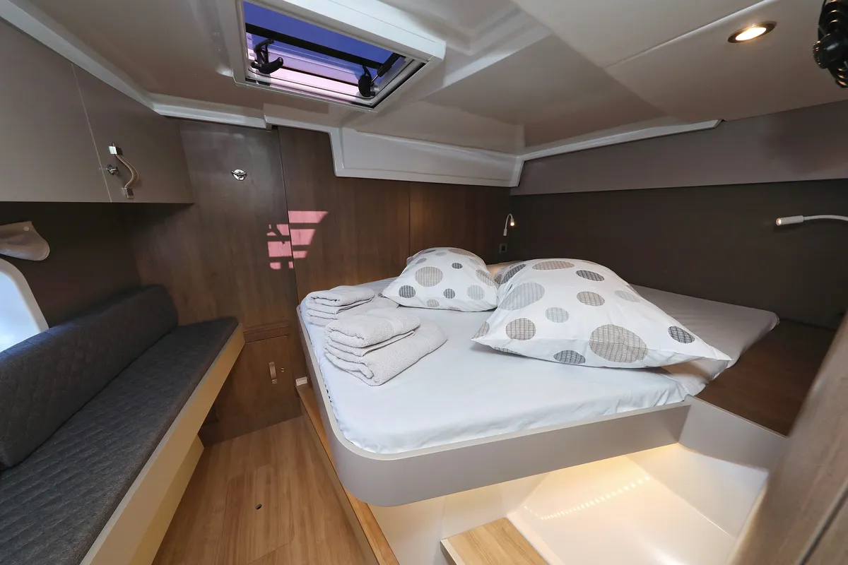 Cabin on Toma, a Bali Catspace catamaran at Grad Kaštela, Croatia
