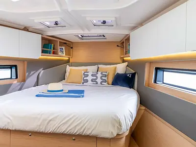 Cabin on KAROS , a Dufour 41 sailboat at Road Town, British Virgin Islands