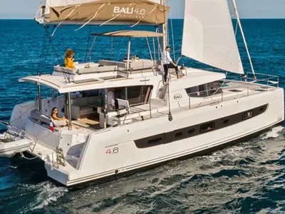 Maja, a Bali 4.6 catamaran at Procida, Italy