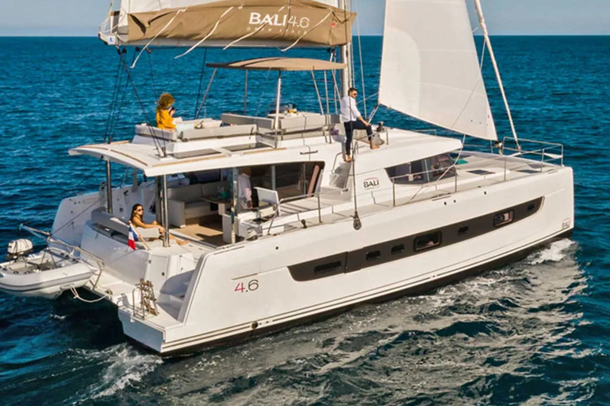 Maja, a Bali 4.6 catamaran at Procida, Italy