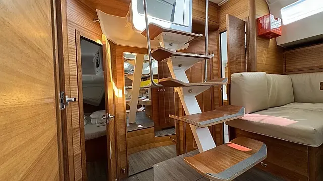 Salon of Miss Esme, a Elan Impression 50.1 sailboat at Seget Donji, Croatia