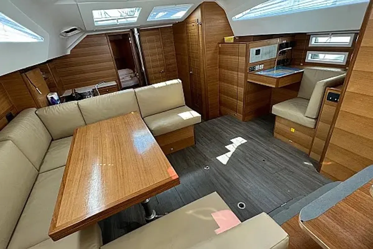 Salon of Miss Esme, a Elan Impression 50.1 sailboat at Seget Donji, Croatia