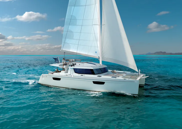 Isabella, a Fountaine Pajot Saba 50 catamaran at Municipal Unit of Lefkada, Greece