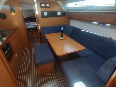 Salon of Livka IV, a Bavaria Cruiser 41 sailboat at Split, Croatia