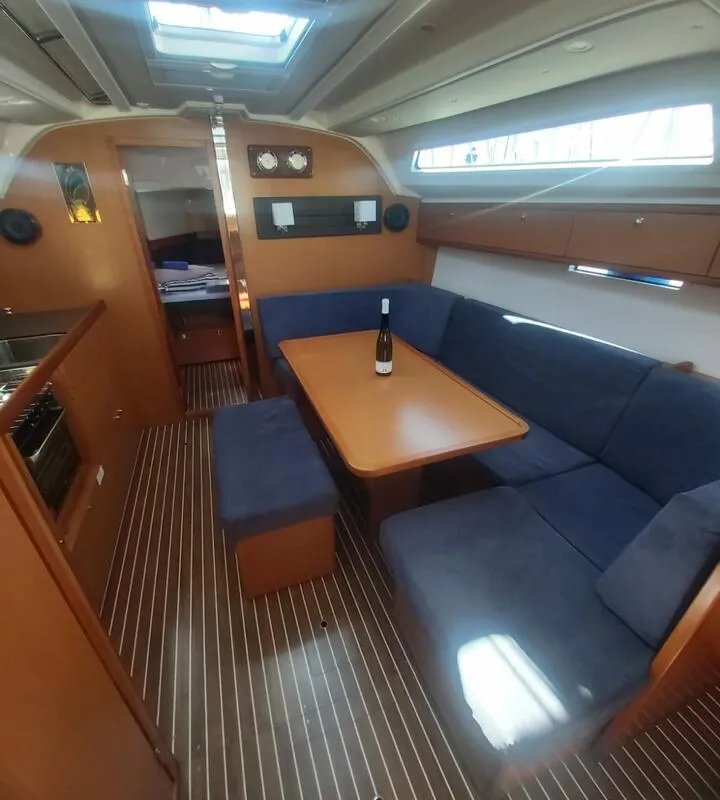 Salon of Livka IV, a Bavaria Cruiser 41 sailboat at Split, Croatia