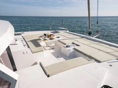 Joy, a Bali 5.4 catamaran at Bocas del Toro, Panama