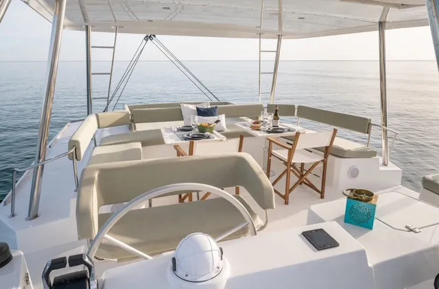 Joy, a Bali 5.4 catamaran at Bocas del Toro, Panama