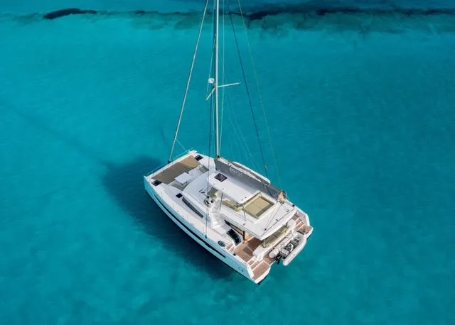 Joy, a Bali 5.4 catamaran at Bocas del Toro, Panama