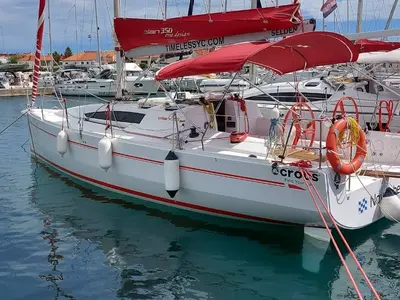 Exterior view of Tango, a Elan 350 Performance sailboat at Grad Biograd na Moru, Croatia