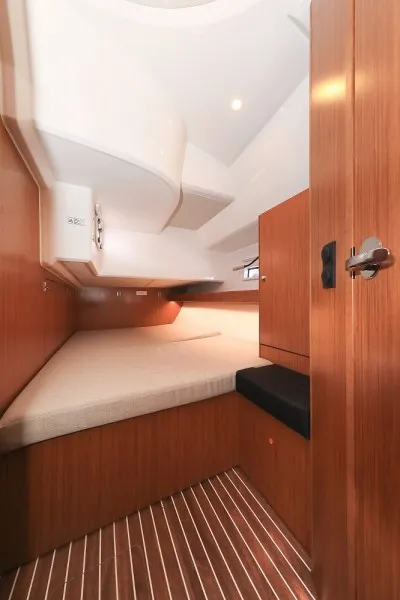 Cabin on Hana, a Bavaria Cruiser 46 Style sailboat at Biograd na Moru, Croatia