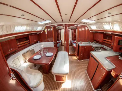 Salon of Apollon, a Ocean Star 51.2 sailboat at Volos, Greece
