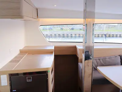 Galley of Odyssey_X, a Lagoon 42 catamaran at Road Town, British Virgin Islands