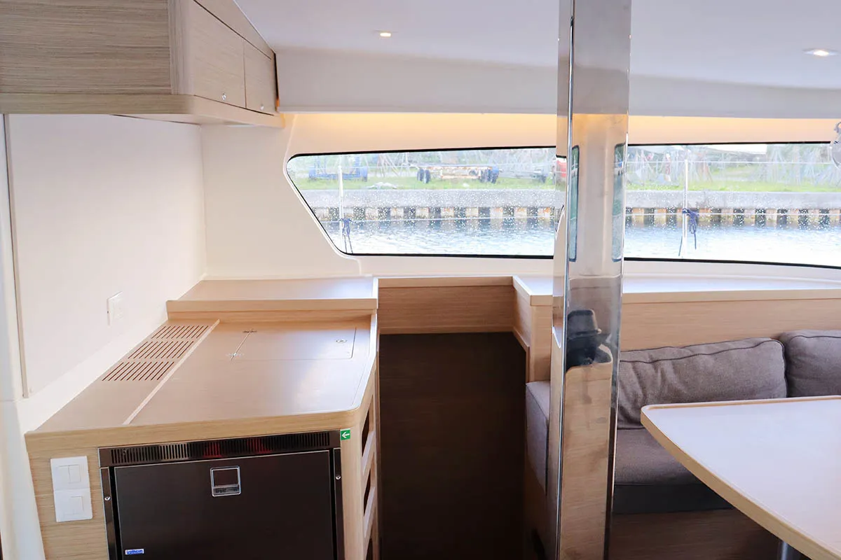 Galley of Odyssey_X, a Lagoon 42 catamaran at Road Town, British Virgin Islands