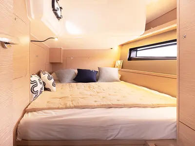 Cabin on Ifigenia, a Dufour 41 sailboat at Palermo, Italy