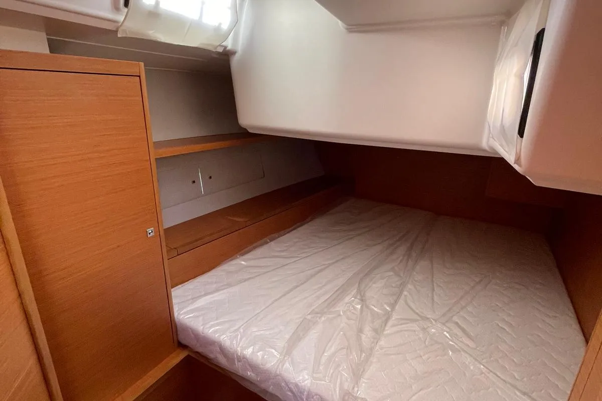 Cabin on Egusa, a Dufour 470 sailboat at Cagliari, Italy