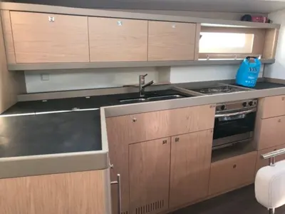 Galley of Alphard, a Beneteau Oceanis 45 sailboat at Rosignano Solvay, Italy