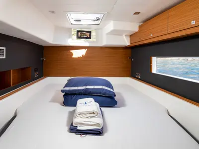 Cabin on Uma, a Dufour 48 Catamaran catamaran at Primošten, Croatia