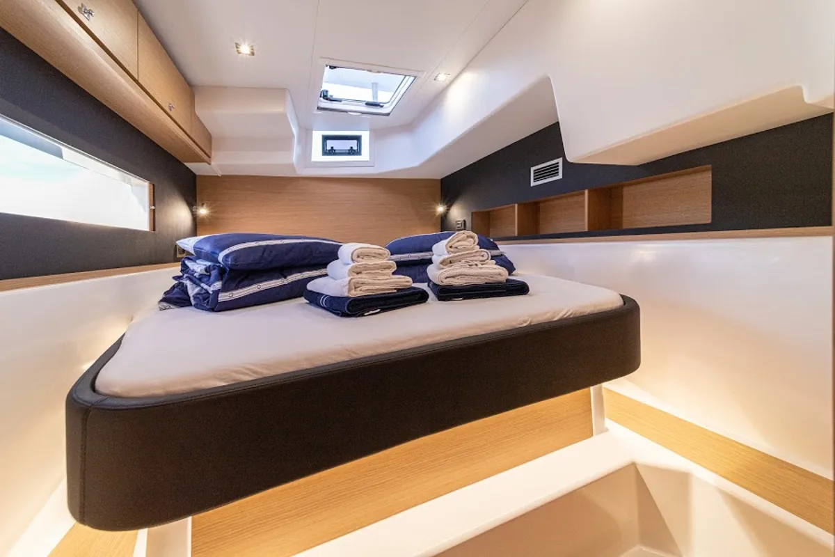 Cabin on Roy, a Dufour 48 Catamaran catamaran at Primošten, Croatia