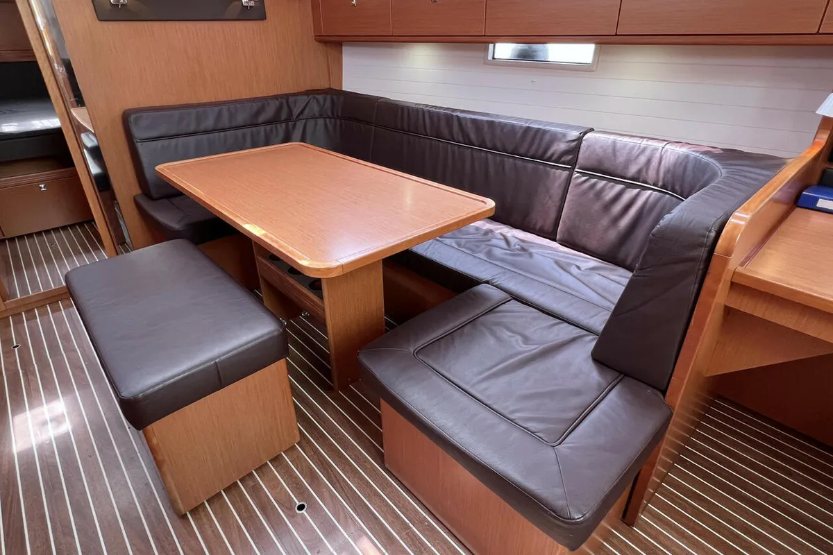 Salon of Pepper, a Bavaria Cruiser 41 sailboat at Barth, Germany
