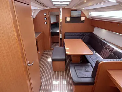 Salon of Pepper, a Bavaria Cruiser 41 sailboat at Barth, Germany