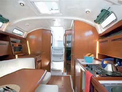 Salon of Rhodes Yachting, a Beneteau Cyclades 39.3 sailboat at Municipal Unit of Rhodes, Greece