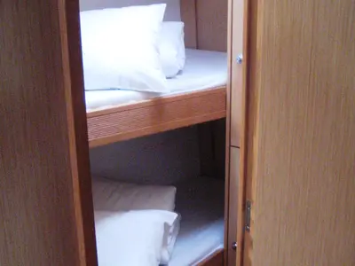Cabin on Six, a Bavaria Cruiser 51 sailboat at Tonnarella, Italy