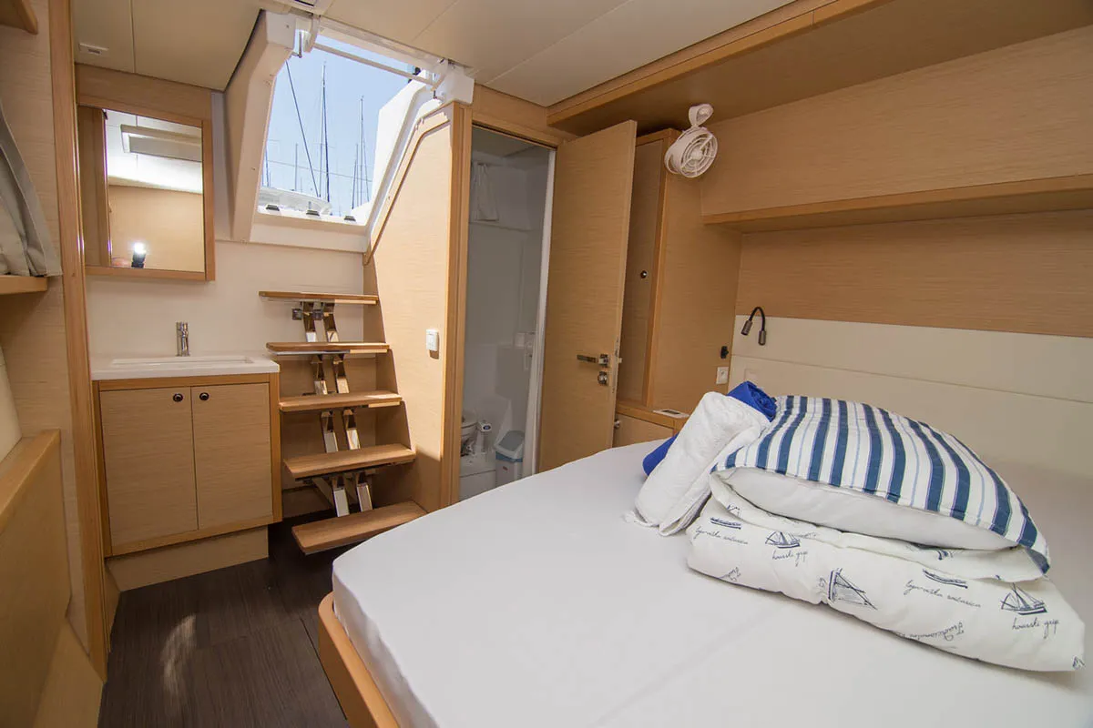 El Presidente 721/2025, a Lagoon 52 F catamaran at Palma de Mallorca, Spain