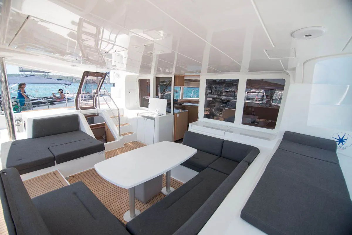 El Presidente 721/2025, a Lagoon 52 F catamaran at Palma de Mallorca, Spain
