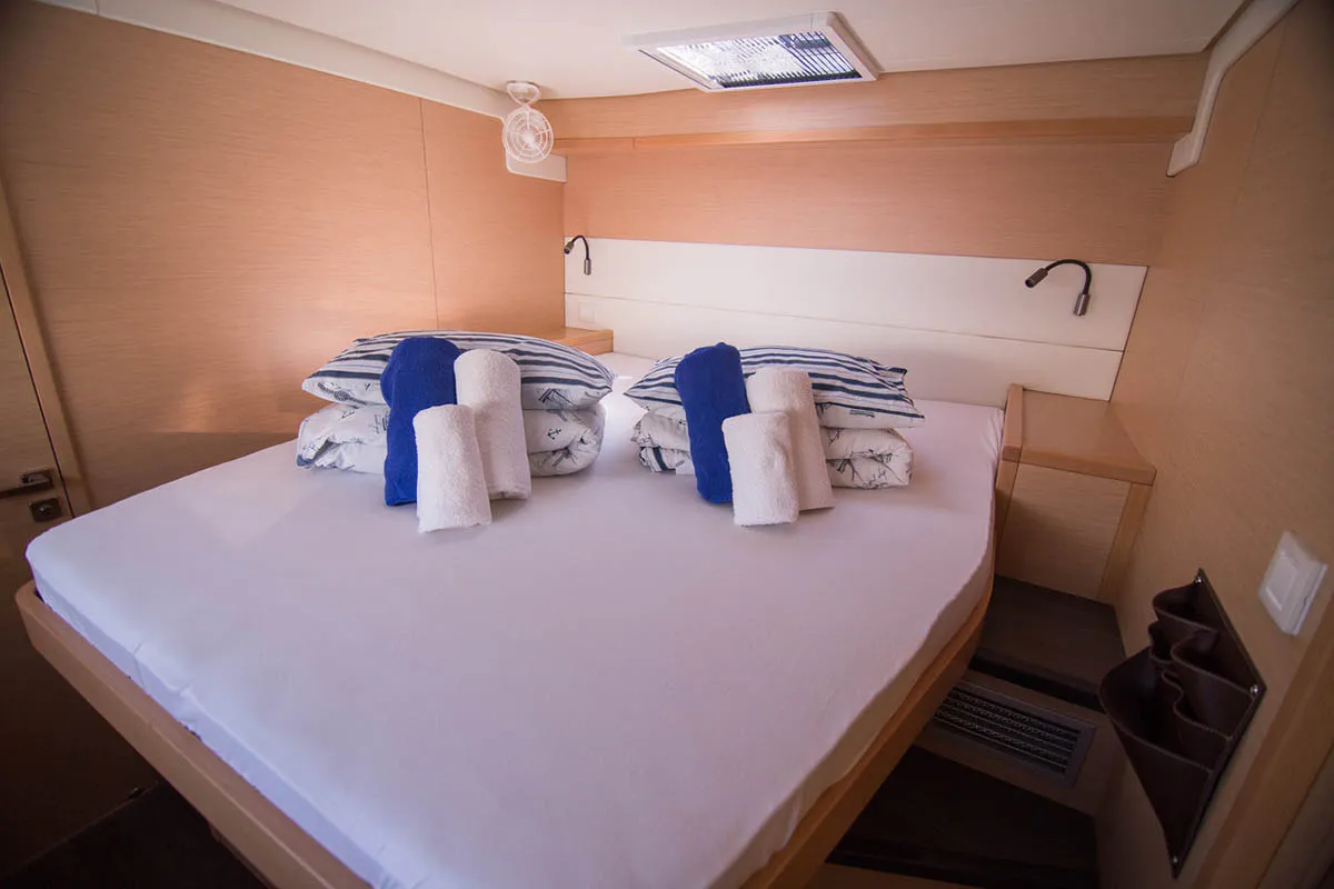 El Presidente 721/2025, a Lagoon 52 F catamaran at Palma de Mallorca, Spain